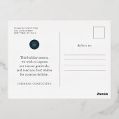 prettige feestdagen moderne elegante kerstboom (Achterkant)