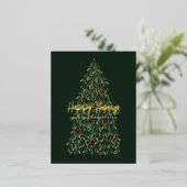 prettige feestdagen moderne elegante kerstboom (Staand Voorkant)