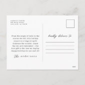 Prettige feestdagen Moderne Floral Custom Family F (Achterkant)