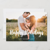 Prettige feestdagen Moderne foto Kerst Feestdagenkaart (Voorkant)