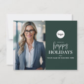 Prettige feestdagen Moderne fotozaken Feestdagenkaart (Voorkant)