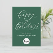 Prettige feestdagen Moderne kalligrafie Zakelijke Feestdagenkaart (Staand voorkant)