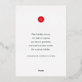 prettige feestdagen Moderne kerstboom Damask (Achterkant)