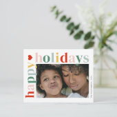 Prettige feestdagen Moderne Kleurrijke (Staand voorkant)