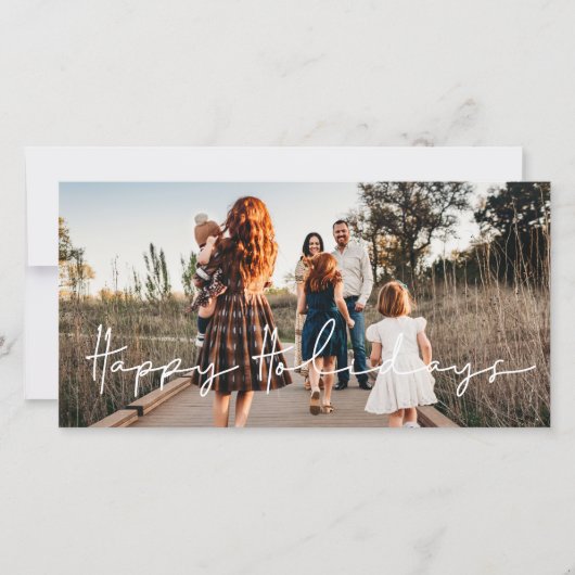 Prettige feestdagen Moderne minimalist Feestdagenkaart (Voorkant)