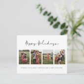 Prettige feestdagen Moderne minimalistische foto 4 (Staand voorkant)