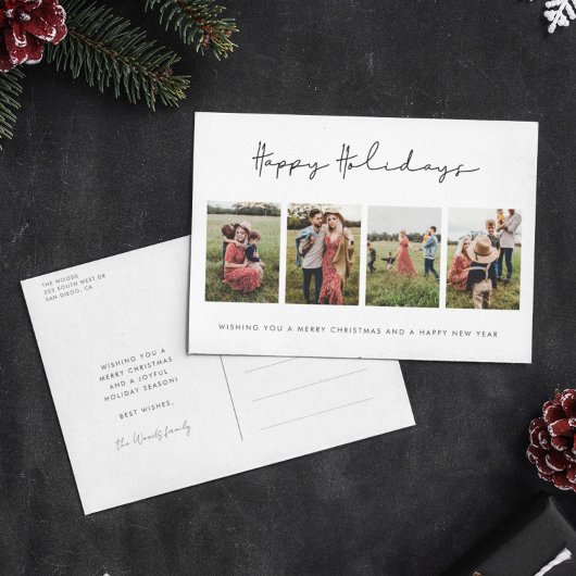 Prettige feestdagen Moderne minimalistische foto 4