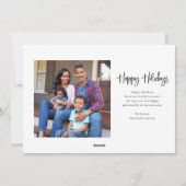 Prettige feestdagen €? | Moderne multifoto Feestdagenkaart (Achterkant)