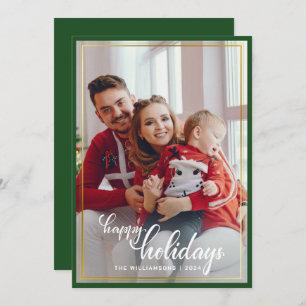 Prettige feestdagen Moderne Stijlvolle Rode strik Feestdagenkaart