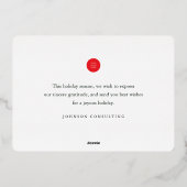 Prettige Feestdagen Moderne Winter Sneeuw Dorp (Achterkant)