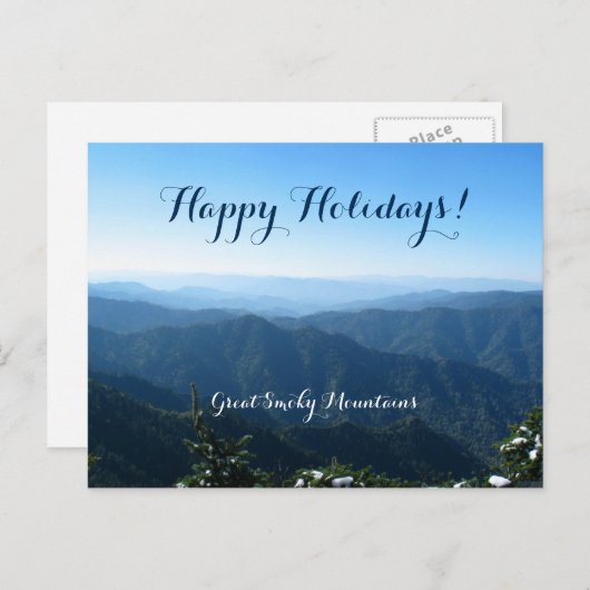 Prettige feestdagen Mooi uitzicht vanaf Great Smok (Voorkant / Achterkant)