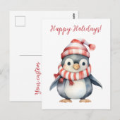 Prettige feestdagen Mooie Waterverf Kunstwerk Briefkaart (Voorkant / Achterkant)