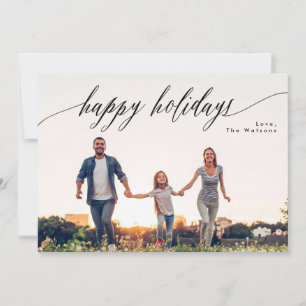 Prettige Feestdagen Mooie Witte Kerst Foto Kaart