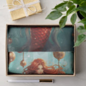 Prettige feestdagen Mooie Zeemeermin Tissuepapier (Geschenk)