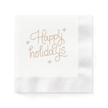 prettige feestdagen Napkin