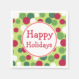 prettige feestdagen Napkins Servet