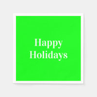 prettige feestdagen ""Neon Green White Party Paper