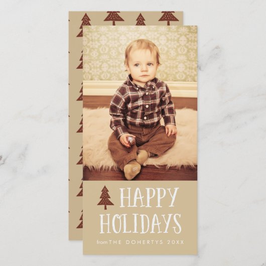 Prettige feestdagen Neutraal Feestdagenkaart (Voorkant / Achterkant)