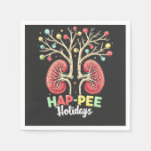 Prettige Feestdagen Nierdialyse Nierbewustzijn Ker Servet (Voorkant)