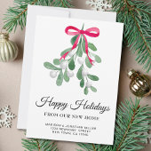 Prettige feestdagen Nieuw huis Aankondiging