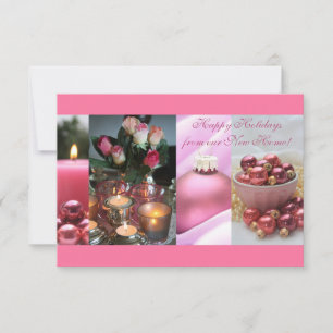 prettige feestdagen - Nieuwe kerstkaart voor adres Kaart