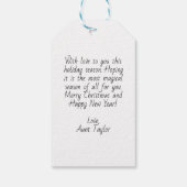 Prettige feestdagen ₩ Notenkraker Ballet Cadeaulabel (Achterkant)