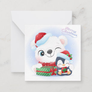 prettige feestdagen notitiekaartje