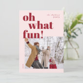 Prettige feestdagen Oh wat leuk Feestdagenkaart (Staand voorkant)