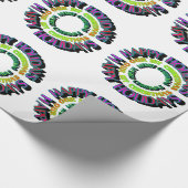 prettige feestdagen ons eerste kerstcadeautje cadeaupapier (Hoek)