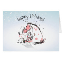 prettige feestdagen Paarden en slachtdieren