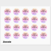 PRETTIGE FEESTDAGEN Paarse, roze, glitter Sticker (Vel)