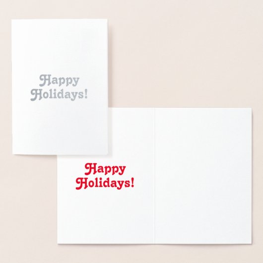 Prettige feestdagen Pas het aan, Folie Kaarten (Display)