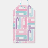 Prettige feestdagen Pastel Afro-Amerikaanse Notenk Cadeaulabel (Achterkant)