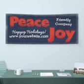 prettige feestdagen Peace and Joy Goodwill Banner (Beurs)