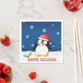 prettige feestdagen Penguin Servet (Insitu)