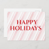 Prettige feestdagen Pepermunt Stripe (Voorkant / Achterkant)