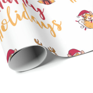 Prettige feestdagen Pet Cavia's Cadeaupapier