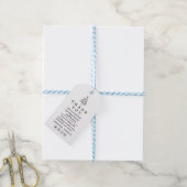 Prettige feestdagen Pine Tree Dank u Cadeaulabel (Met Touw)