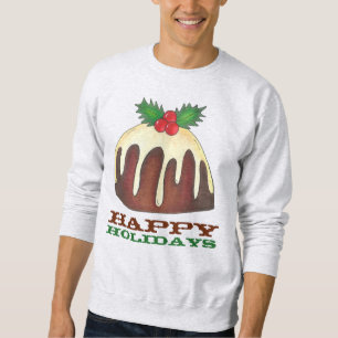 prettige feestdagen Plum Pudding Ugly KerstSweater Trui