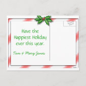 Prettige feestdagen (plural:) aan past de (Achterkant)