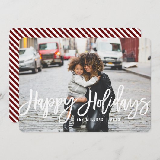 Prettige feestdagen (plural:) de horizontale Kaart