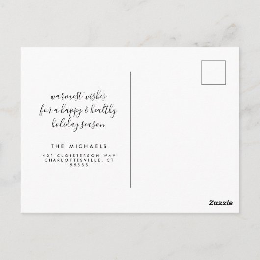 Prettige feestdagen (plural:) | hebben wij | Iowa Briefkaart (Achterkant)