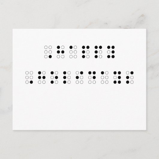 Prettige feestdagen (plural:) in Braille (Voorkant)