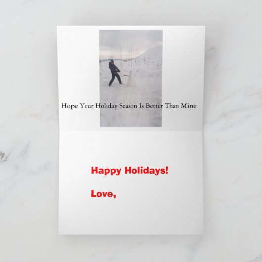 Prettige feestdagen (plural:) Kaart (Binnen)