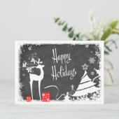 Prettige feestdagen (plural:) Kaart | Faux Bord, (Staand voorkant)