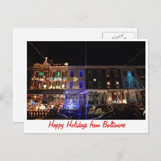 Prettige feestdagen (plural:) van Baltimore (Voorkant / Achterkant)