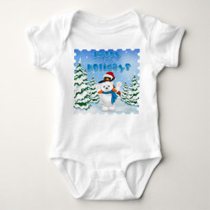 Prettige feestdagen Polar Beer Pinguïn Baby Creepe Romper