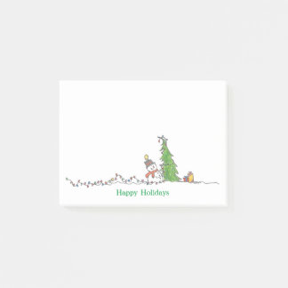 prettige feestdagen post-it® notes