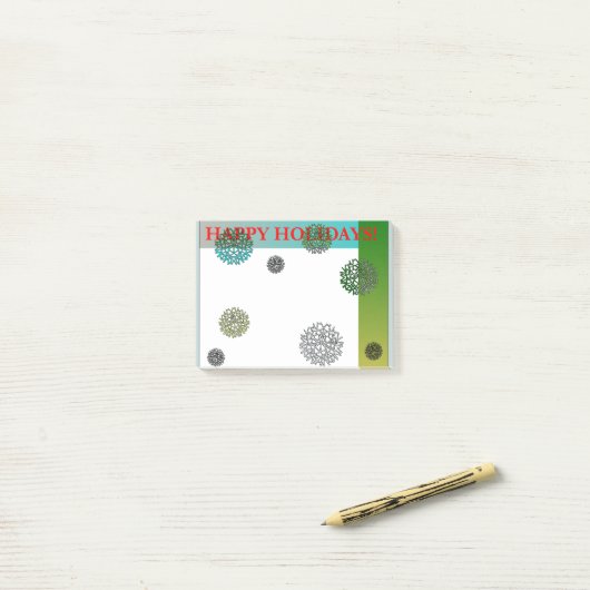 prettige feestdagen post-it® notes (Op bureau)