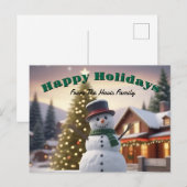  Prettige feestdagen post Kaart (Voorkant / Achterkant)